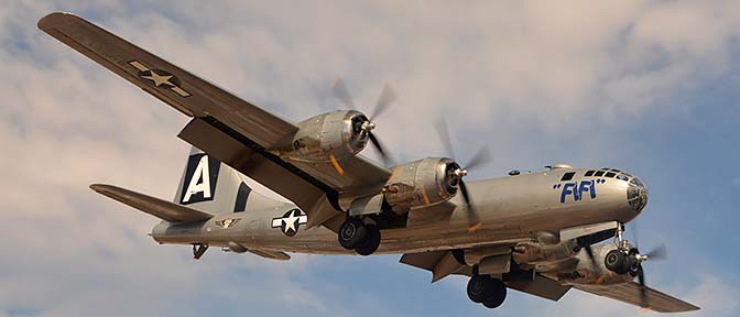 Boeing B-29 Superfortress N529B Fifi, Deer Valley, February 26, 2015